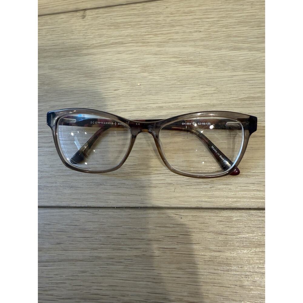 Scott Harris Europa Tortoise Purple Glasses SH-654 C1 “52-16-135”